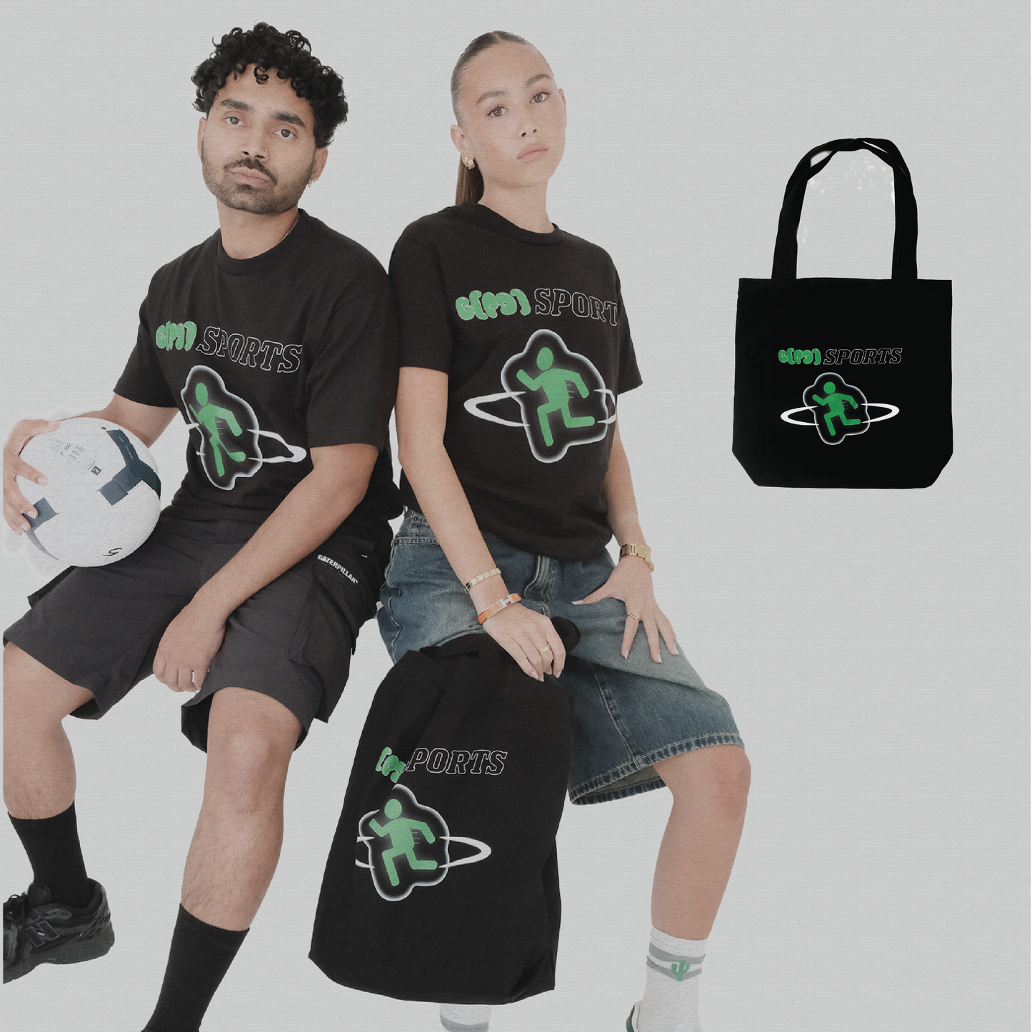 Sports Tote Bag - Black